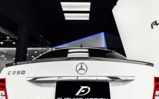 画像2: BENZ メルセデス・ベンツ C-Class W204 セダン トランク用リアスポイラー 本物Drycabon ドライカーボン (2)