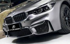 画像4: BMW 3シリーズ F30 F31 M3ルック 改造用 フロントバンパー エアロ カスタム (4)
