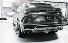 画像5: Lamborghini URUS ウルス トランク用 3ピース リアスポイラー 本物DryCarbon ドライカーボン (5)