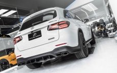 画像2: BENZ メルセデス・ベンツ GLC W253 SUV AMGバンパー用 改造 GLC63 リアディフューザー マフラーカッター　 (2)