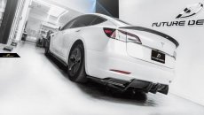 画像10: TESLA テスラ MODEL モデル 3 リアバンパー用 ディフューザー 本物Drycarbon ドライカーボン (10)