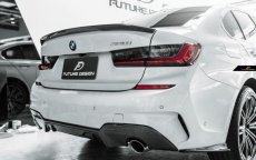 画像5: BMW 3シリーズ G20 G21 M-TECH Mスポーツ リアバンパー用 スプリッター カナード本物DryCarbon ドライカーボン (5)