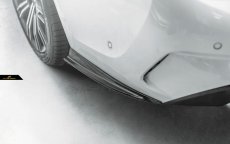 画像1: BMW 3シリーズ G20 G21 M-TECH Mスポーツ リアバンパー用 スプリッター カナード本物DryCarbon ドライカーボン (1)