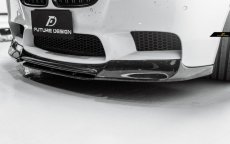 画像11: BMW 5シリーズ F10 セダン M5 フロントバンパー用リップスポイラー 本物カーボン Carbon  (11)