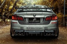 画像1: BMW 5シリーズ F10 M5 セダン トランク用 リアウィング 本物DryCarbon ドライカーボン (1)