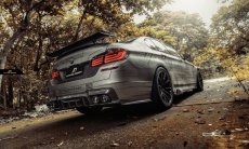 画像2: BMW 5シリーズ F10 M5 セダン トランク用 リアウィング 本物DryCarbon ドライカーボン (2)