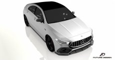 画像13: BENZ メルセデス・ベンツ CLA-Class W118 CLA45フロントバンパー用リップスポイラー 本物DryCarbon ドライカーボン (13)