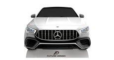 画像13: BENZ メルセデス・ベンツ CLA-Class W118 CLA45フロントバンパー用 エアベントカバー ガーニッシュ 本物DryCarbon ドライカーボン (13)