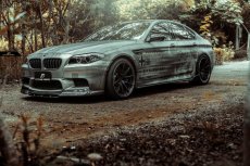 画像3: BMW 5シリーズ F10 セダン M5 フロントバンパー用リップスポイラー 本物カーボン Carbon  (3)