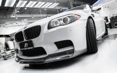 画像8: BMW 5シリーズ F10 セダン M5 フロントバンパー用リップスポイラー 本物カーボン Carbon  (8)