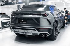 画像3: Lamborghini URUS ウルス リア用 ルーフスポイラー 本物DryCarbon ドライカーボン (3)