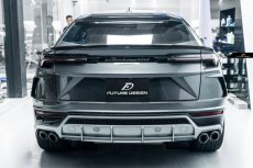 画像4: Lamborghini URUS ウルス リア用 ルーフスポイラー 本物DryCarbon ドライカーボン (4)