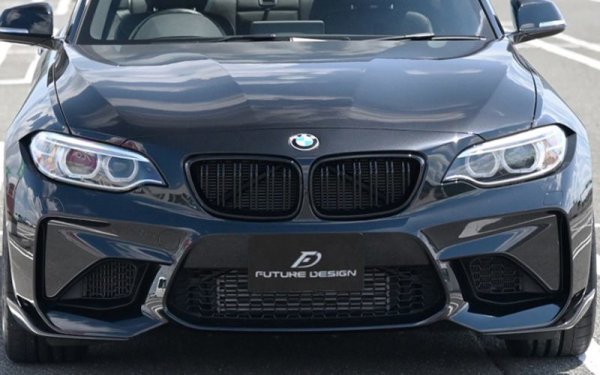 BMW 2シリーズ F87 M2 フロント用艶ありブラック キドニーグリル