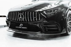 画像7: BENZ メルセデス・ベンツ CLS-Class C257 W257 AMGフロントバンパー用カーボンリップスポイラー 本物DryCarbon ドライカーボン  (7)