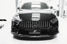 画像2: BENZ メルセデス・ベンツ CLS-Class C257 W257 AMGフロントバンパー用カーボンリップスポイラー 本物DryCarbon ドライカーボン  (2)