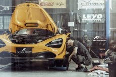 画像11: McLaren マクラーレン 720S フロント用リップスポイラー 3点セット 本物Drycabon ドライカーボン (11)