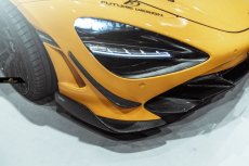 画像15: McLaren マクラーレン 720S フロント用リップスポイラー 3点セット 本物Drycabon ドライカーボン (15)