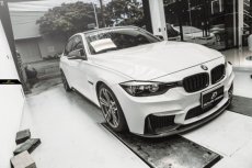 画像6: BMW 3シリーズ F30 セダン F31 ツーリング  社外バンパー専用 フロント リップスポイラー 3点セット 本物DryCarbon ドライカーボン (6)