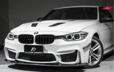 画像10: BMW 3シリーズ F30 セダン F31 ツーリング  社外バンパー専用 フロント リップスポイラー 本物DryCarbon ドライカーボン (10)