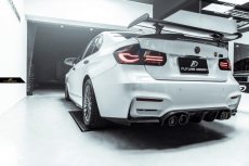 画像8: BMW 3シリーズ F30 セダン 社外バンパー専用 リアディフューザー 3点セット 本物DryCarbon ドライカーボン (8)