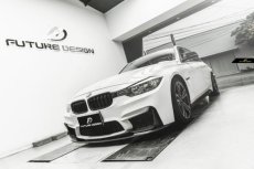 画像5: BMW 3シリーズ F30 セダン F31 ツーリング  社外バンパー専用 フロント リップスポイラー 3点セット 本物DryCarbon ドライカーボン (5)