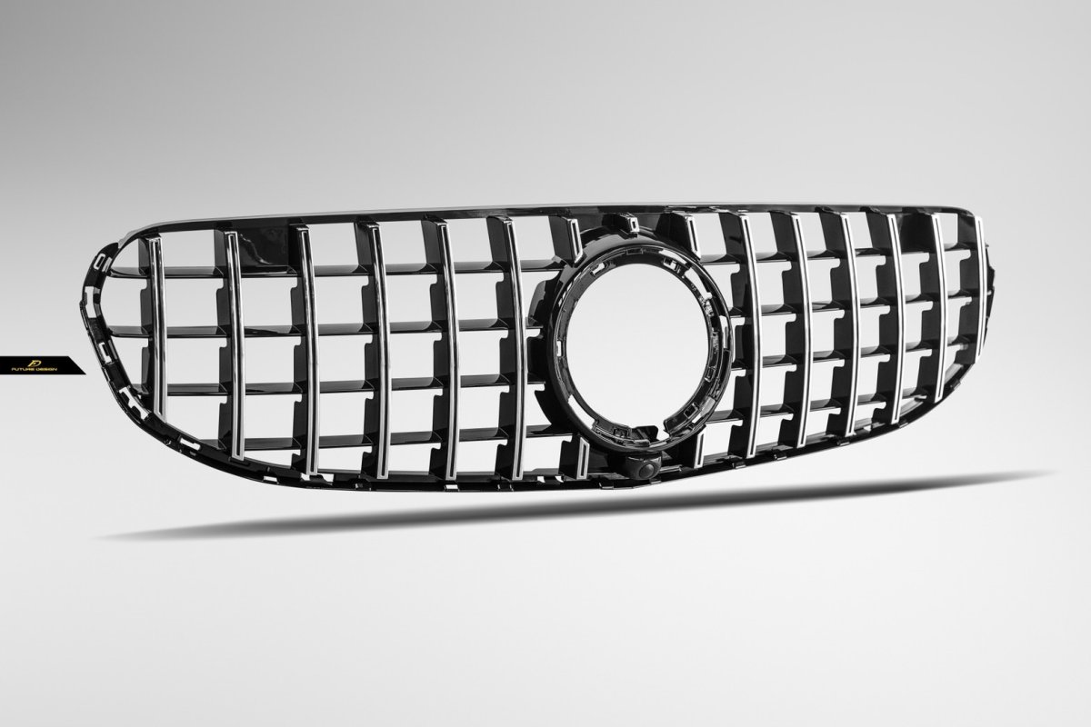 画像2: BENZ メルセデス・ベンツ W253 X253 C253 ノーマル後期専用 パナメリカーナ GTR ブラック仕様 グリル  (2)