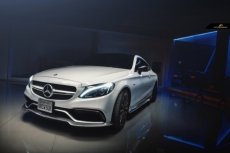 画像10: BENZ メルセデス・ベンツ C-Class W205 C205 S205 社外バンパー専用 フロント リップスポイラー 本物Drycarbon ドライカーボン (10)