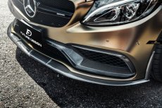 画像3: BENZ メルセデス・ベンツ C-Class W205 C205 S205 社外バンパー専用 C63ED1 アンダー リップスポイラー 本物Drycarbon ドライカーボン (3)