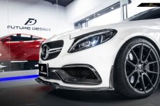 画像16: BENZ メルセデス・ベンツ C-Class W205 C205 S205 社外バンパー専用 C63ED1 アンダー リップスポイラー 本物Drycarbon ドライカーボン (16)