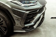 画像3: Lamborghini URUS ウルス フロントバンパー用 リップスポイラー 3点セット 本物DryCarbon ドライカーボン (3)