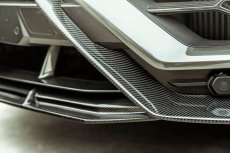 画像2: Lamborghini URUS ウルス フロントバンパー用 リップスポイラー 3点セット 本物DryCarbon ドライカーボン (2)