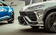 画像7: Lamborghini URUS ウルス フロントバンパー用 リップスポイラー 3点セット 本物DryCarbon ドライカーボン (7)