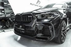 画像4: BMW Xシリーズ X6 G06 F96 前期車 フロント用艶ありブラック キドニーグリル センターグリル X6M (4)