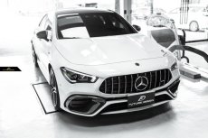 画像8: BENZ メルセデス・ベンツ CLA-Class W118 CLA45フロントバンパー用 エアベントカバー ガーニッシュ 本物DryCarbon ドライカーボン (8)