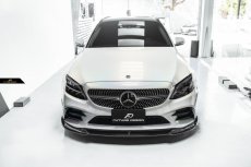 画像7: BENZ メルセデス・ベンツ C-Class W205 C205 S205 後期車専用 フロント リップスポイラー 本物Drycarbon ドライカーボン (7)