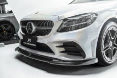 画像3: BENZ メルセデス・ベンツ C-Class W205 C205 S205 後期車専用 フロント リップスポイラー 本物Drycarbon ドライカーボン (3)