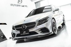 画像6: BENZ メルセデス・ベンツ C-Class W205 C205 S205 後期車専用 フロント リップスポイラー 本物Drycarbon ドライカーボン (6)