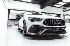 画像5: BENZ メルセデス・ベンツ CLA-Class W118 CLA45フロントバンパー用リップスポイラー 本物DryCarbon ドライカーボン (5)