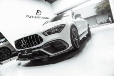 画像6: BENZ メルセデス・ベンツ CLA-Class W118 CLA45フロントバンパー用リップスポイラー 本物DryCarbon ドライカーボン (6)