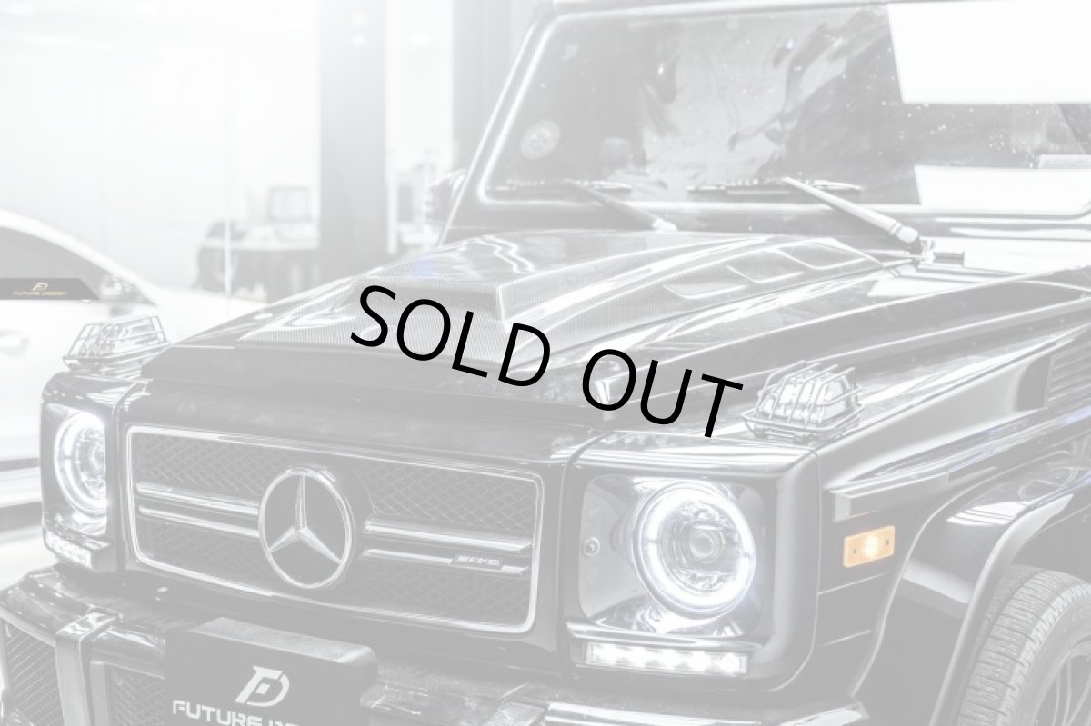 画像9: BENZ メルセデス・ベンツ W463 G-Class ボンネットフード 本物DryCarbon ドライカーボン (9)