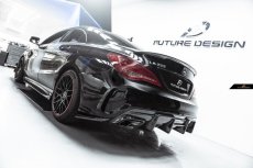 画像5: BENZ メルセデス・ベンツ CLAクラスW117 AMGリアバンパー用ディフューザー スポイラー 本物DryCarbon ドライカーボン (5)