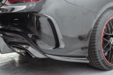 画像1: BENZ メルセデス・ベンツ CLAクラスW117 リアバンパー用カナード スプリッター 本物DryCarbon ドライカーボン (1)