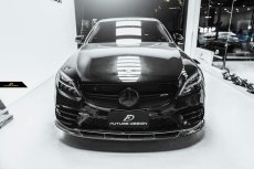 画像11: BENZ メルセデス・ベンツ C-Class W205 C205 S205 後期車専用 フロント リップスポイラー 本物Drycarbon ドライカーボン (11)