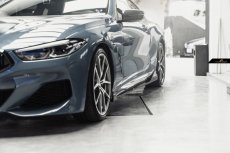 画像8: BMW 8シリーズ G14 G15 Mスポーツ用 サイドスカート 本物DryCarbon ドライカーボン (8)