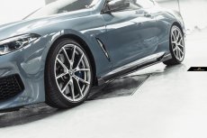 画像7: BMW 8シリーズ G14 G15 Mスポーツ用 サイドスカート 本物DryCarbon ドライカーボン (7)