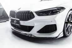 画像1: BMW 8シリーズ G14 G15 G16 Mスポーツ フロント用 リップスポイラー 本物DryCarbon ドライカーボン (1)