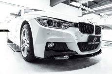 画像6: BMW 3シリーズ F30 セダン F31 ツーリング Mスポーツ フロント用 リップスポイラー 艶ありブラック (6)