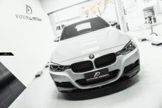 画像4: BMW 3シリーズ F30 セダン F31 ツーリング Mスポーツ フロント用 リップスポイラー 艶ありブラック (4)