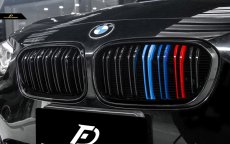 画像2: BMW 1シリーズ F20 LCI 青紺赤 フロント用艶ありブラックキドニーグリル センターグリル  (2)