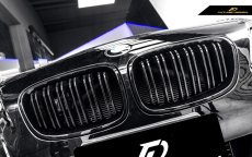 画像1: BMW 1シリーズ F20 前期 フロント用艶ありブラックキドニーグリル センターグリル S2 (1)